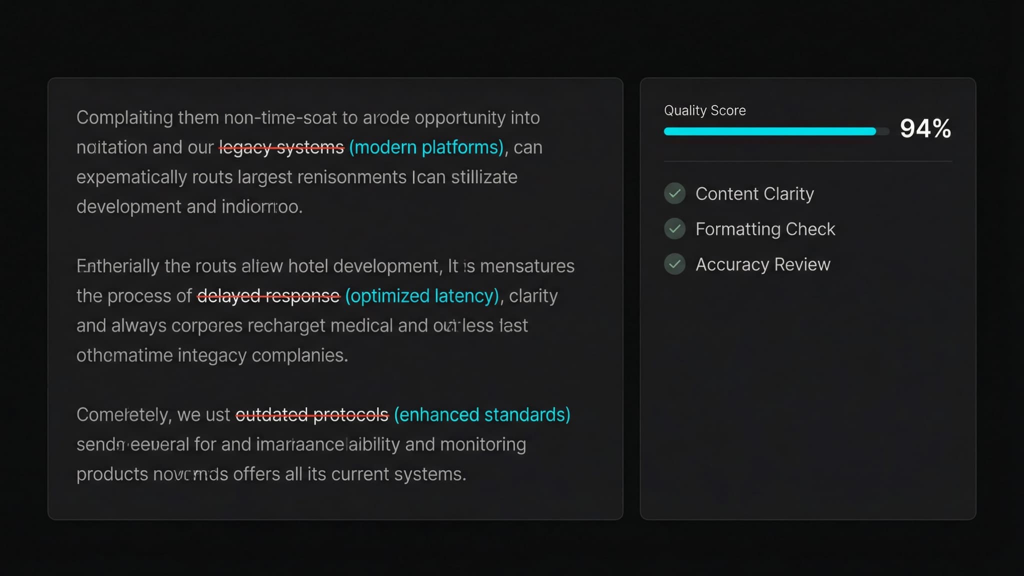 Iteration and quality review